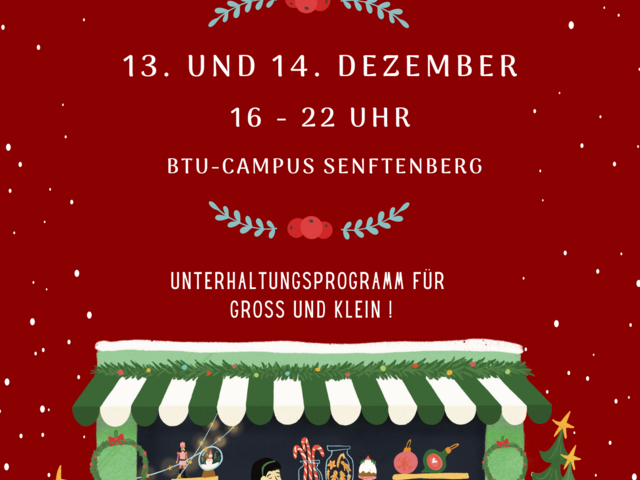 Flyer Studentischer Weichnachtsmarkt.