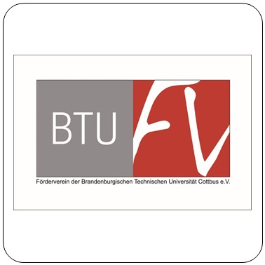 Logo der Fördervereins der BTU Cottbus-Senftenberg, die Unterstützer der Veranstaltung "70 Jahre Studieren in Senftenberg" sind
