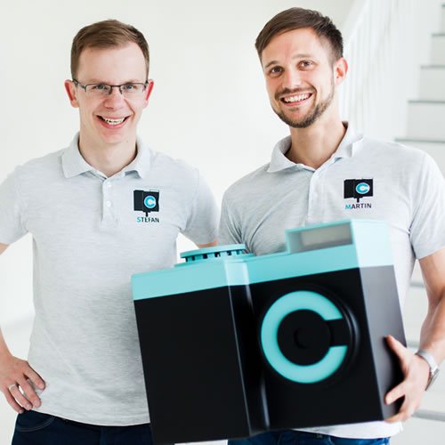 Stefan Mehner (l.) und Martin Noack (r.) gründeten zusammen Cheeezbude.Stefan Mehner (l.) und Martin Noack (r.) 
