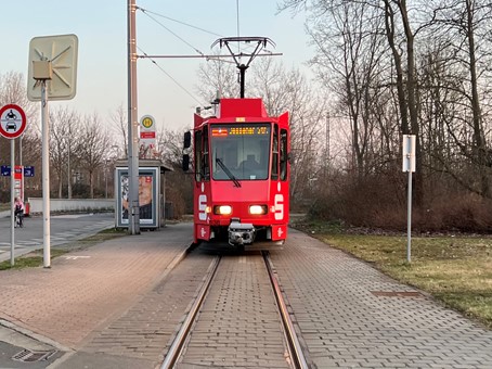 Bild einer Straßenbahn