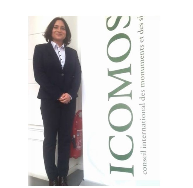 Liudmila Buzina at ICOMOS Global Case Study Project on Reconstruction in Paris 2017