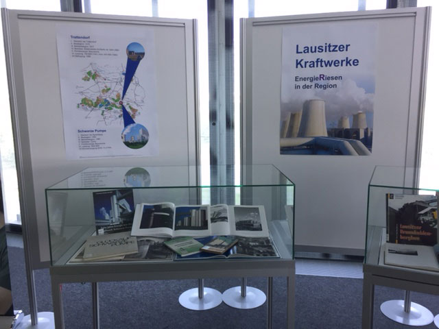 Ausstellung Lausitzer Kraftwerke EnergieRiesen in der Region im IKMZ, 2. Obergeschoss