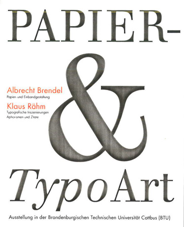 Ausstellung Papier- und Typoart im IKMZ