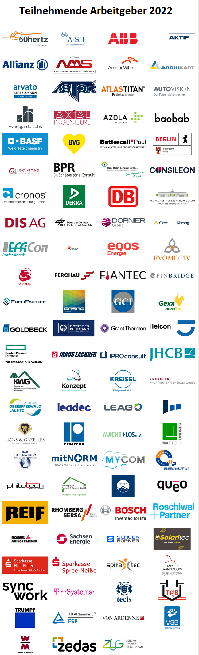 Logos Unternehmen Matching Day 2022