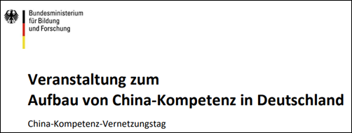 Logo for the Building China Competence in Germany Meeting