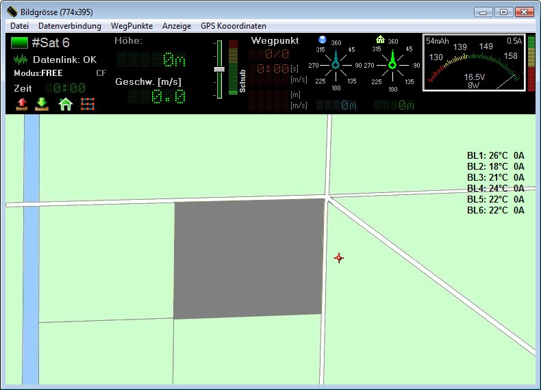 OSD Software für GPS-Punkt-Flüge