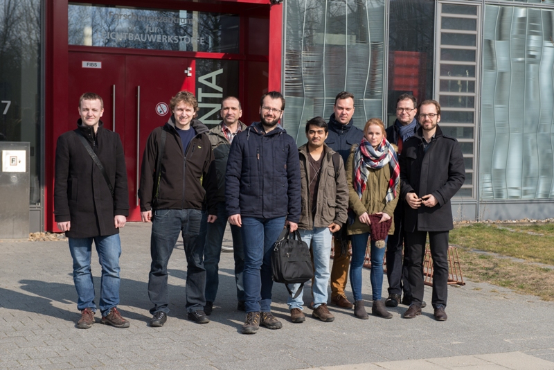 Gruppenbild von Professor Seidlitz und den internationalen Gästen