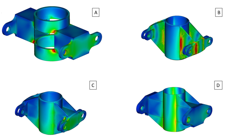 Optimierung der Verbindungsstücke mit Hilfe einer Finite-Elemente-Analyse (FEA)