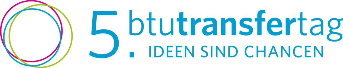 Logo des 5. BTU-Transfertages mit dem Titel Ideen sind Chancen