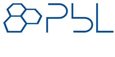 Logo des Fachgebiets Polymerbasierter Leichtbau - mit Abkürzung PbL ohne Untertitelung