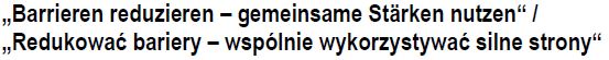 Schriftzug zum Mehrwert des Förderprogramms INTERREG V A Brandenburg-Polen 2014-2020