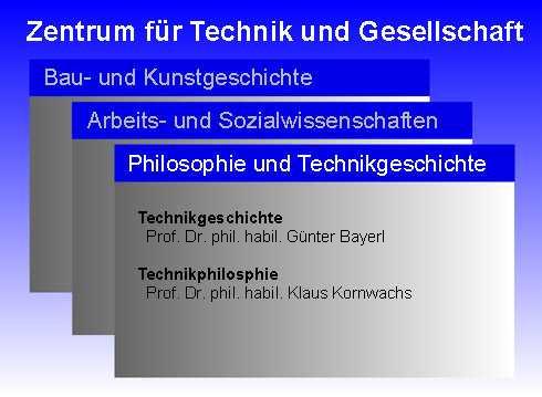 Archivierte Website: "ZTG - Lehrstühle"