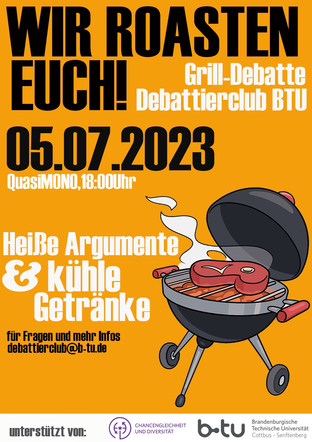 Poster Grill Debatte 5.7.2023_Deutsch