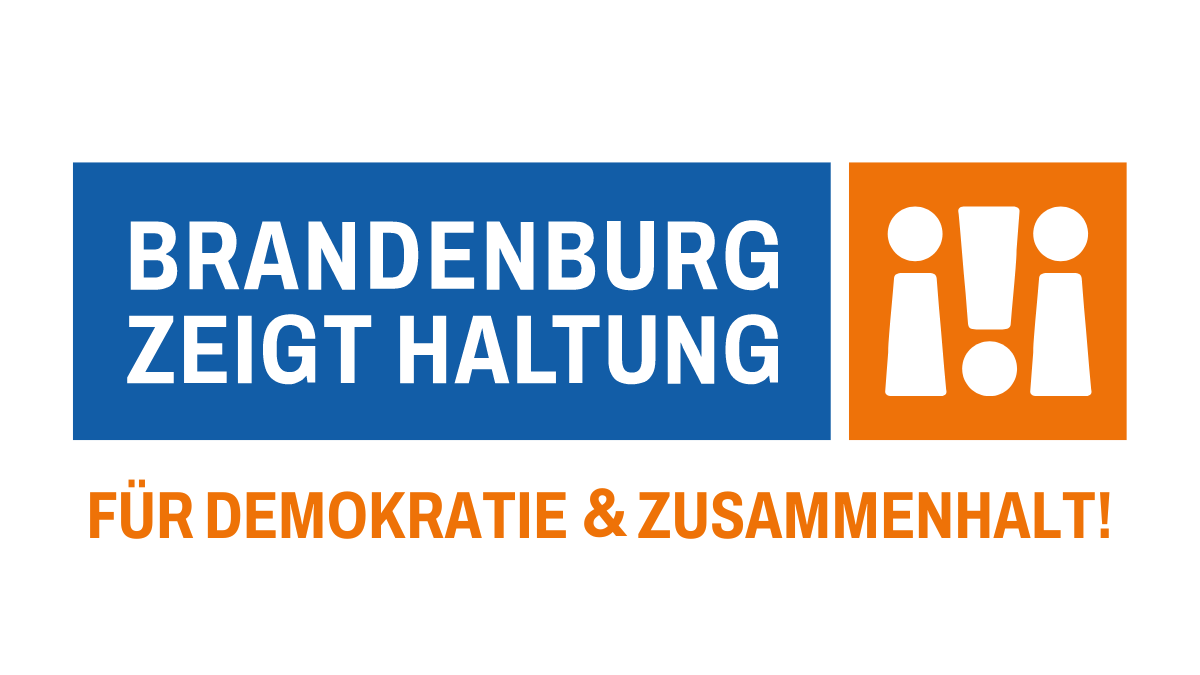 Banner zur Initiative "Brandenburg zeigt Haltung!"f