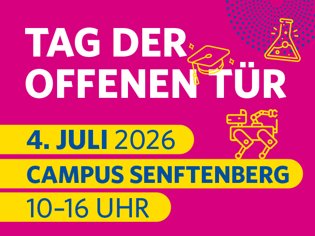 Banner zum Tag der offenen Tür.