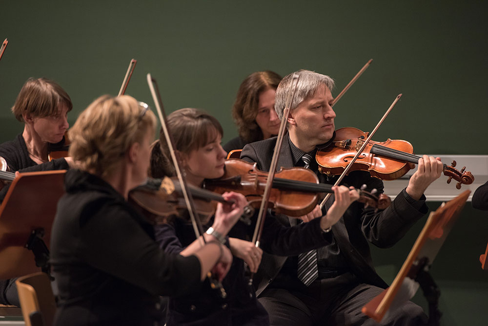 Musikerinnen und Musiker des Collegium musicum