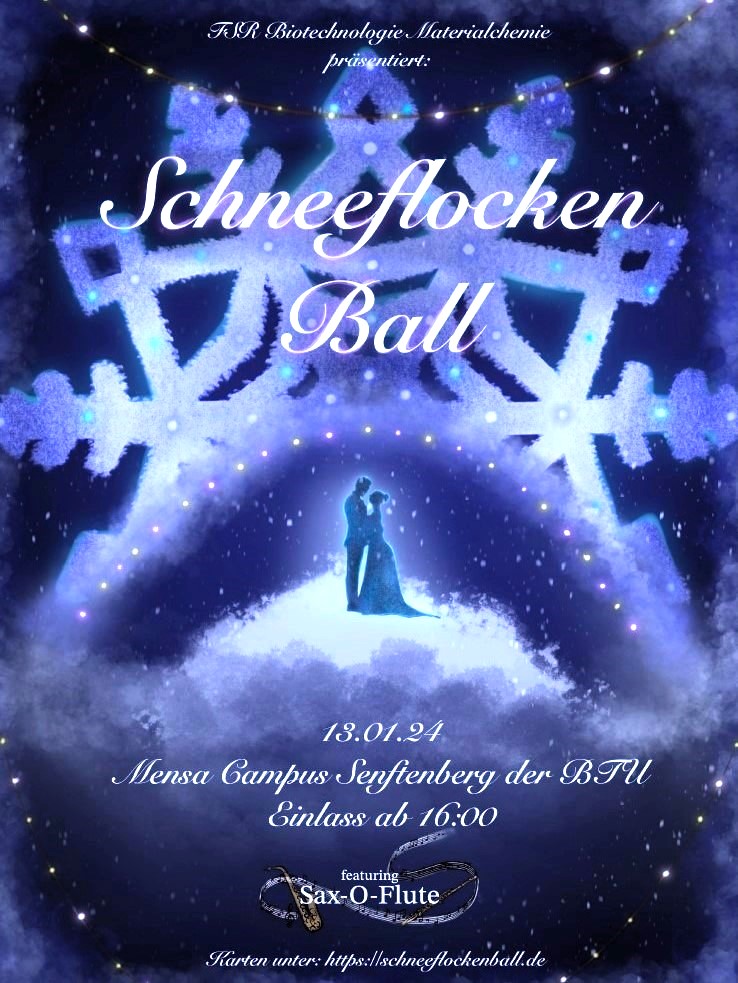 Poster for the Snowflake Ball.