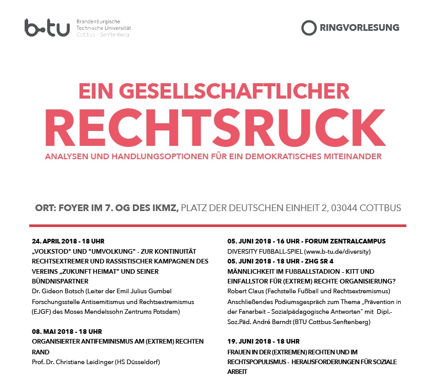 Themen und Termine der Ringvorlesung