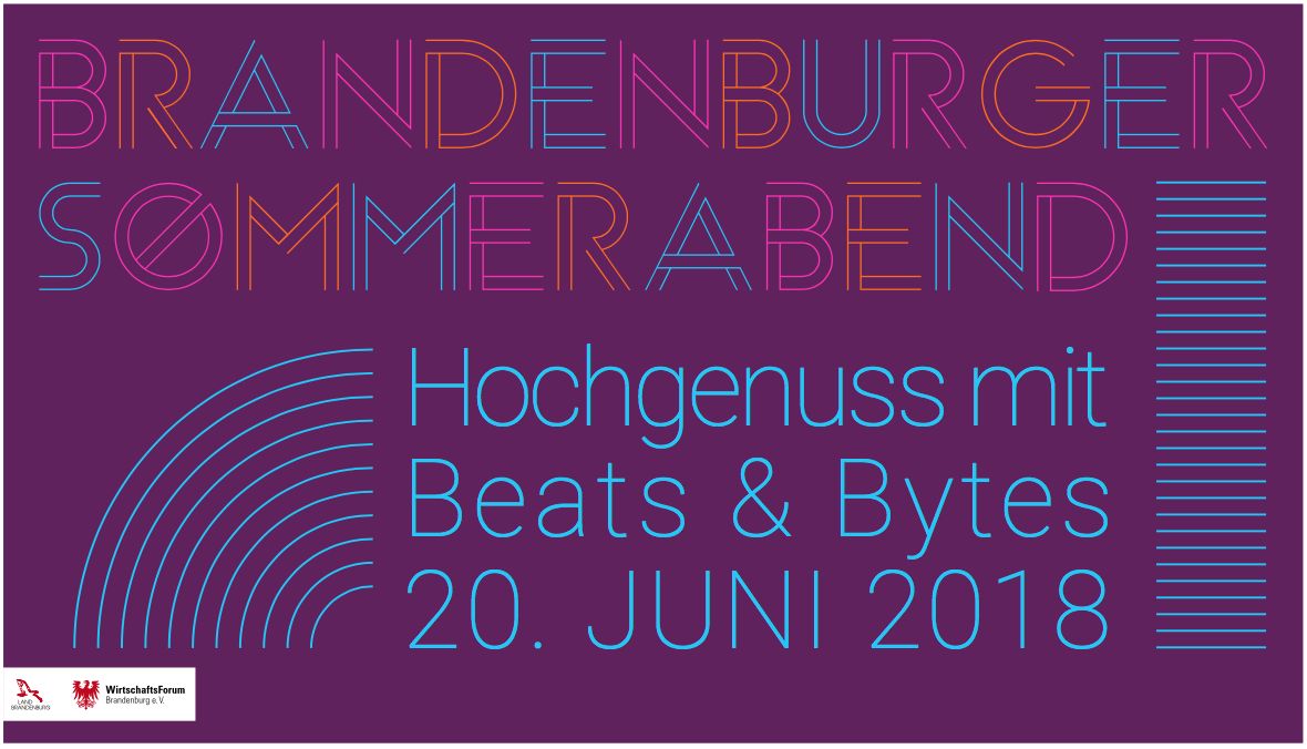 Grafik zum Brandenburger Sommerabend 2018