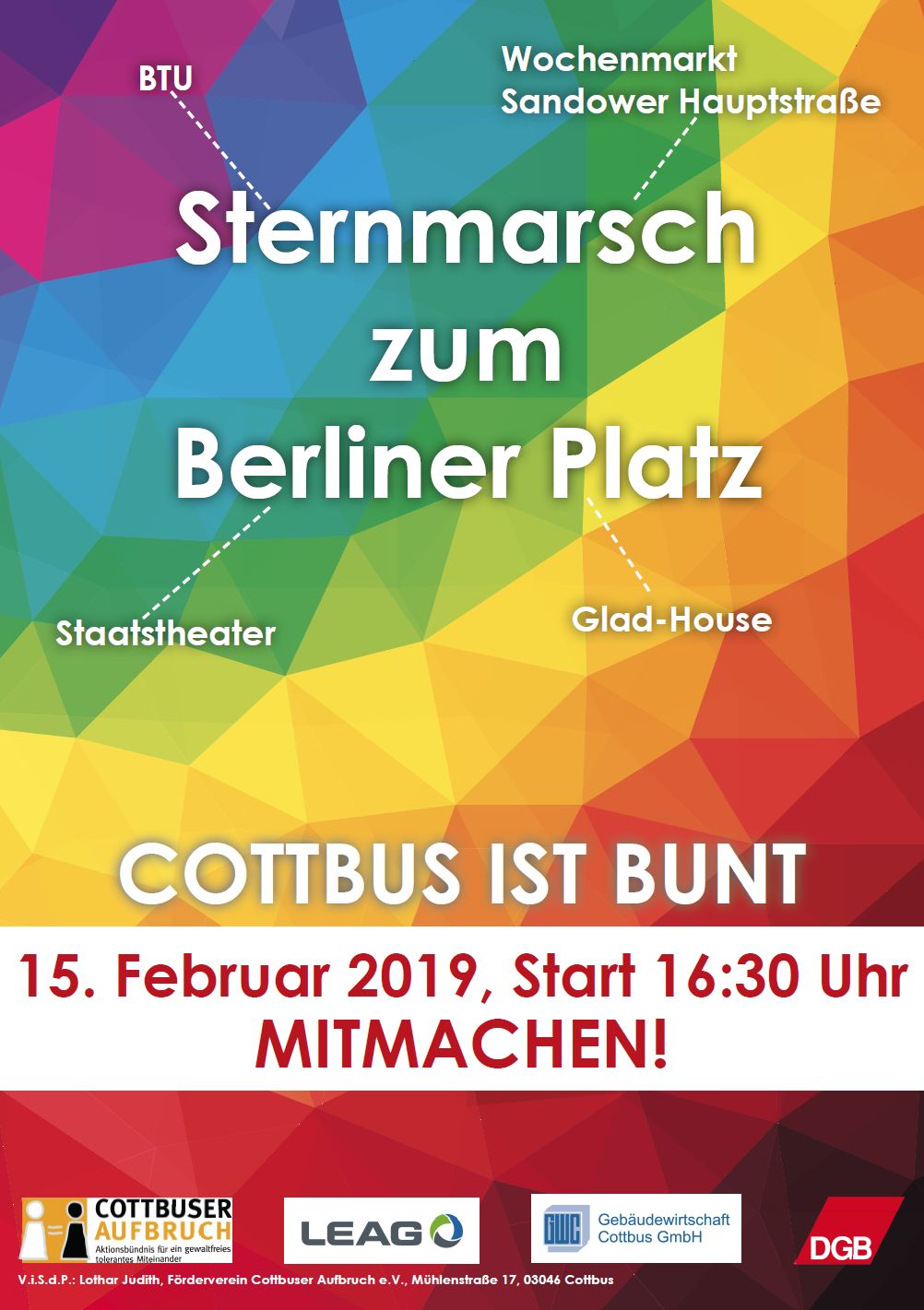 Plakat zum Sternmarsch