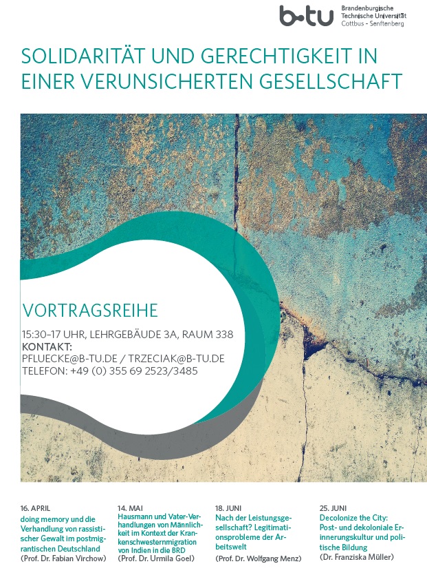 Das Plakat zur Veranstaltungsreihe