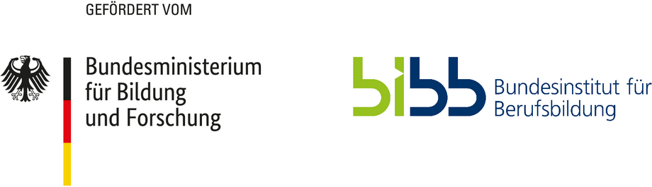 Förderlogos BMBF und Bundesinstitut für Berufsbildung