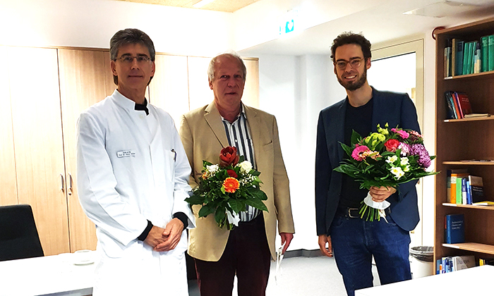 Gruppenbild mit erstem MHB-Promovenden