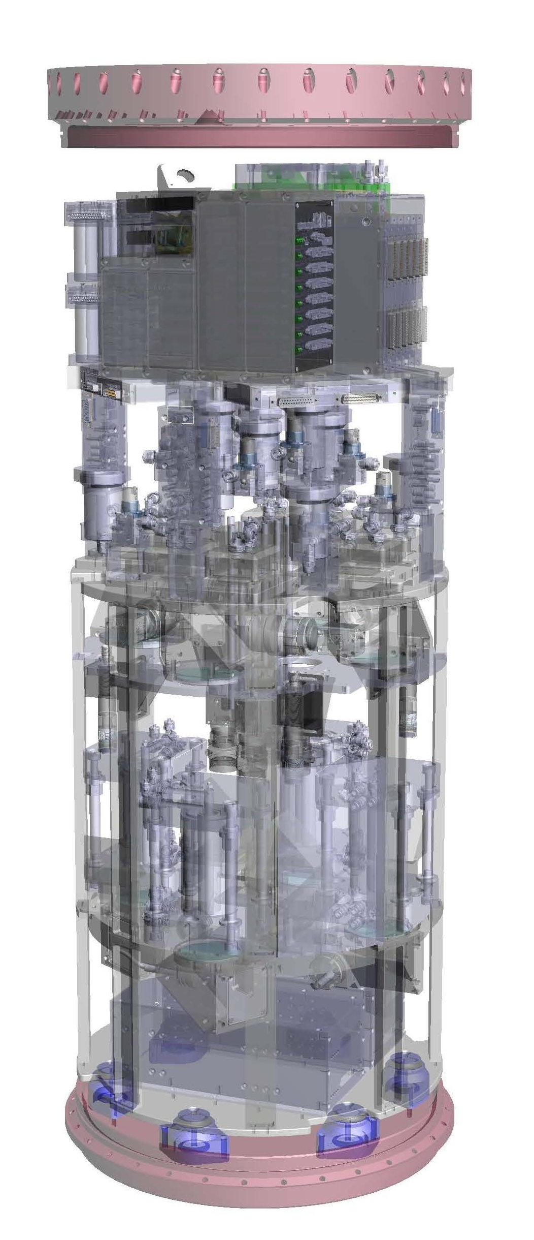 Construction drawing of the TEKUS experiment module (Airbus DS)