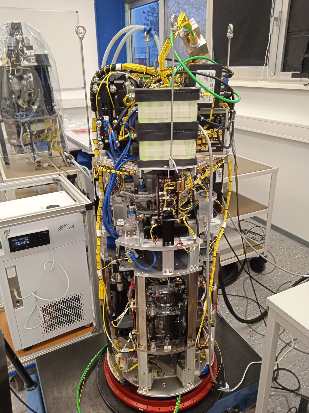 TEKUS-Experimentmodul bei Tests im Labor