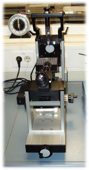 Contact angle measurements